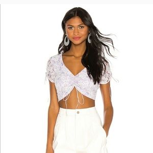 NWT Majorelle Aubrey Crop in Amythest